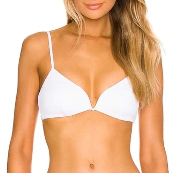 l*space Other - NWT L*Space Women's Ribbed Knit Underwire Helena Bikini Swim Top White Size XS